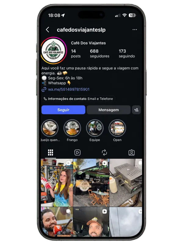 Instagram @cafedosviajanteslp